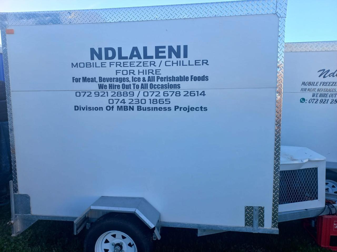 Mobile freezer trailer